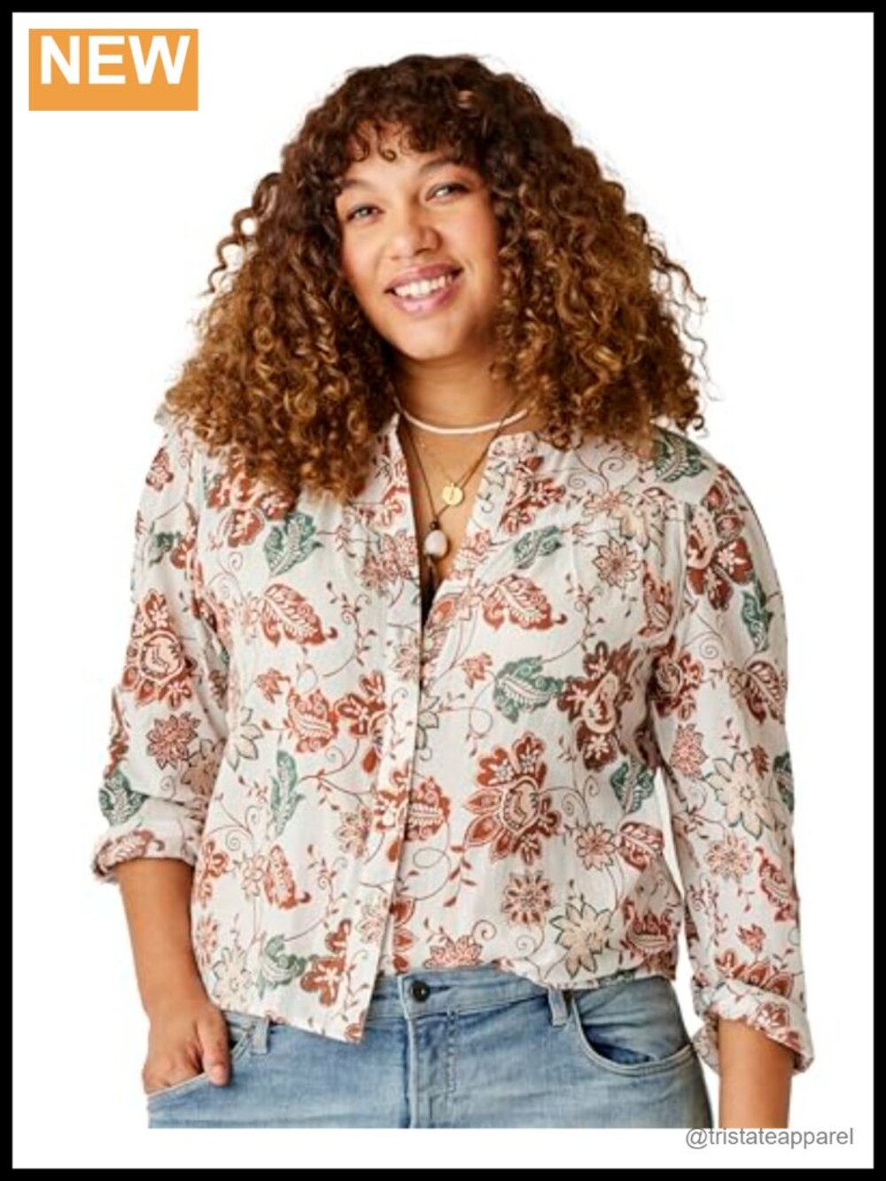 Organic Cotton Gauze Long Sleeve Blouse Women's Relaxed Fit Button Down